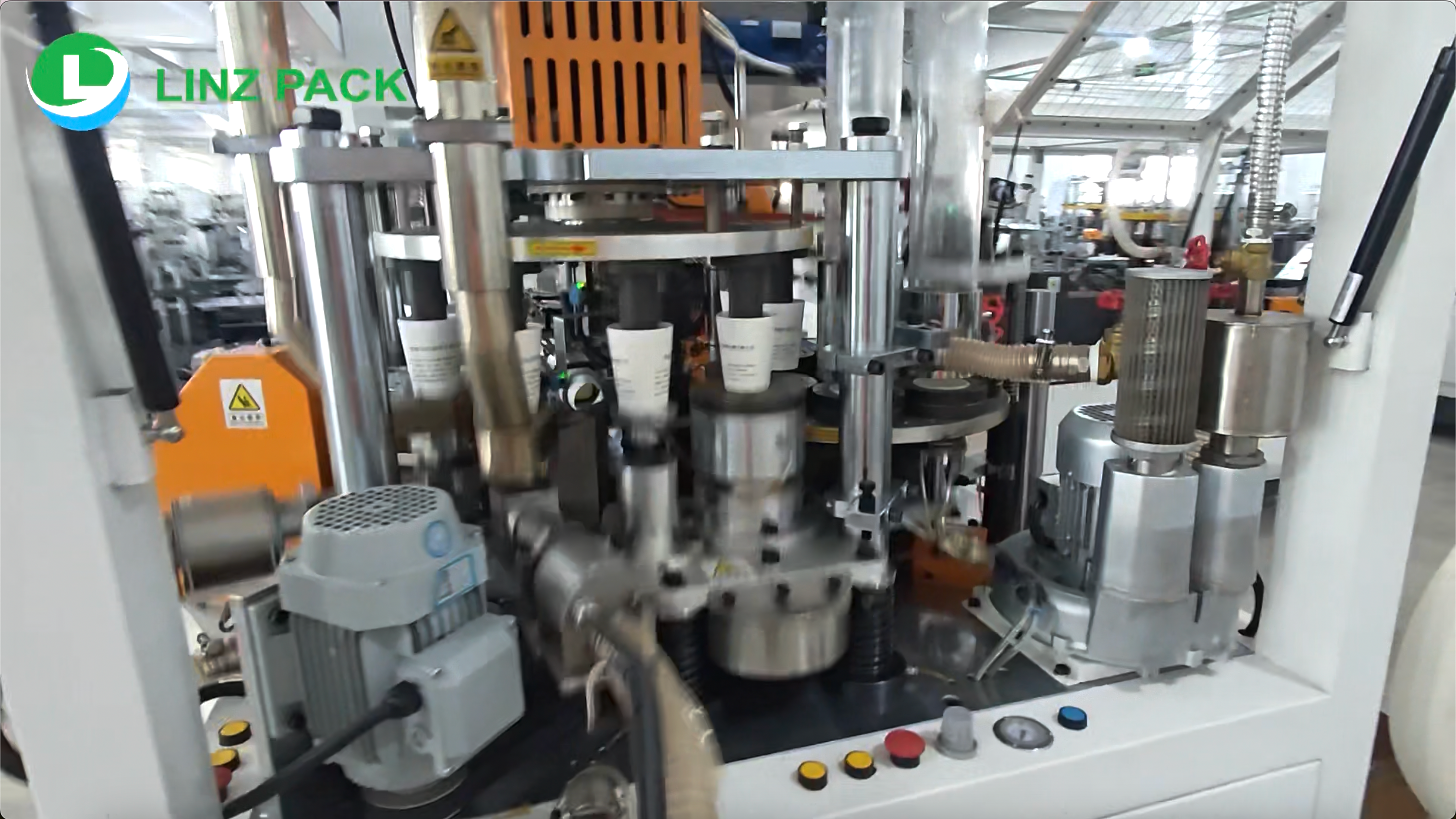 Automatic paper cup forming with LZ-SC220F
