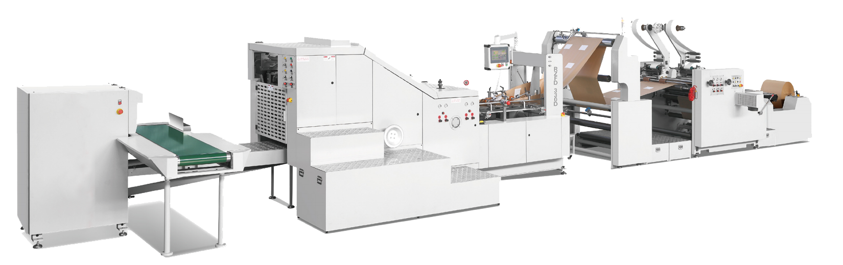 LZ-FD350D — Automatic Patch Handle Square Bottom Paper Bag Machine